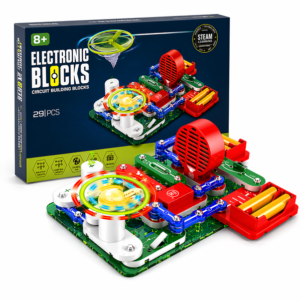 Electronic Circuit Blocks STEM Learning Kit Flying Saucer Toy Set