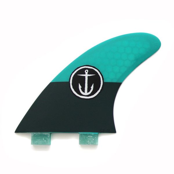 Captain Fin CF-Quad Medium TT Fin Aqua