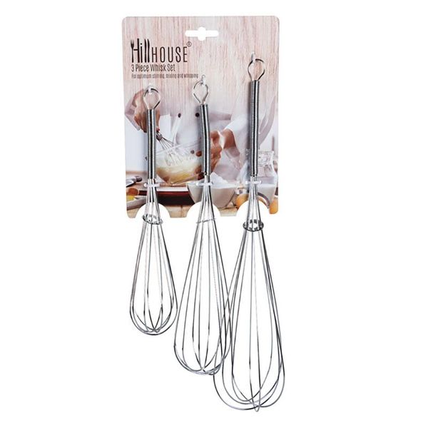 Egg Whisk Set - 3 Piece