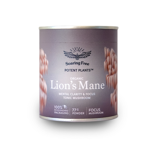 Soaring Free Potent Plants - Organic Lion's Mane Mushroom 77g Powder