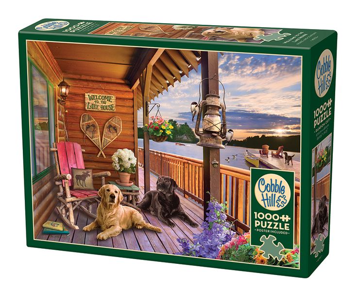Cobble Hill Welcome to the Lake House 1000 Piece Puzzle