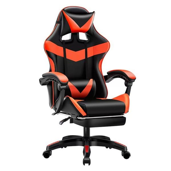 Gaming Chair with Pull Out Foot Rest Computer Office Chair