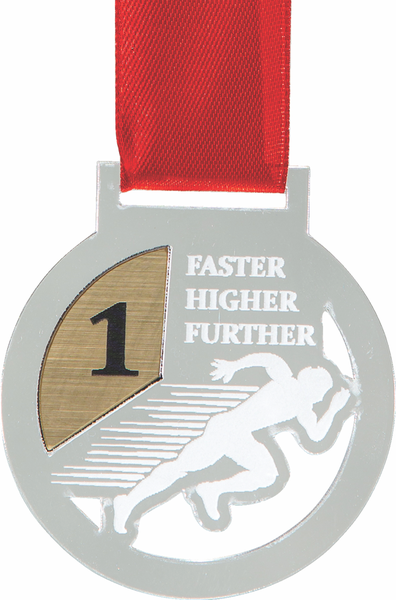 Medals Athletics Clear with Gold - 40 Units