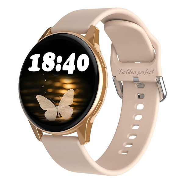 Golden Perfect Women's 1.52 Inch HD Smartwatch - Pink Lifestyle Edition