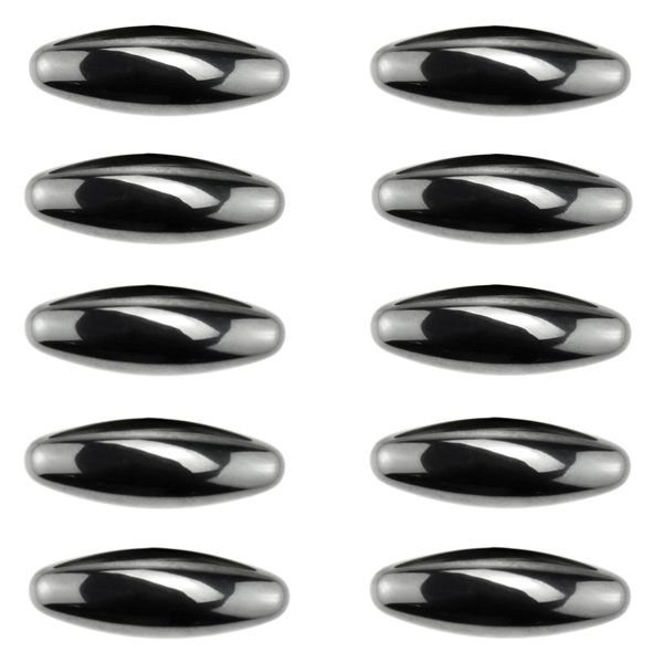Toy Gift Multifunctional Polished Oval Ferrite Magnets Set of 10 (43mm)