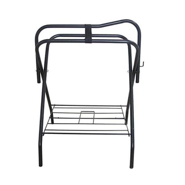 WigWagga – Freestanding Horse Saddle Stand, Heavy-duty – Black