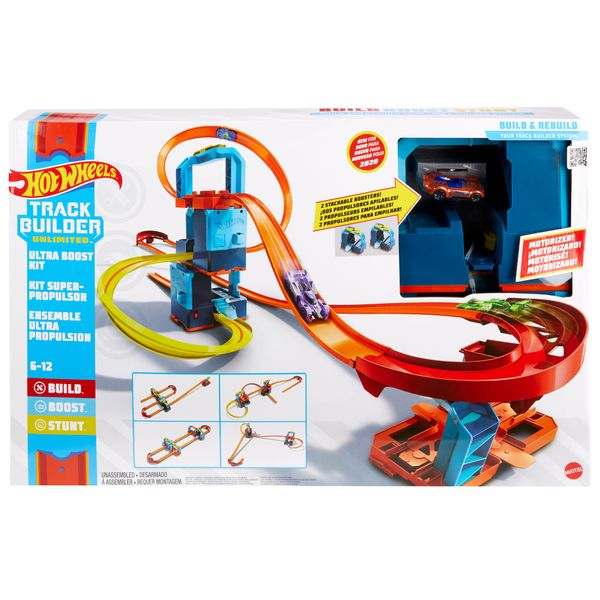 Hot Wheels Track Builder Unlimited Ultra Boost Kit Motorized Set