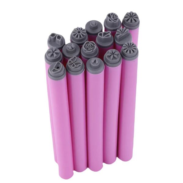 15 Pieces of Nail Art Stamping Tools and Decorative Nail Stamps