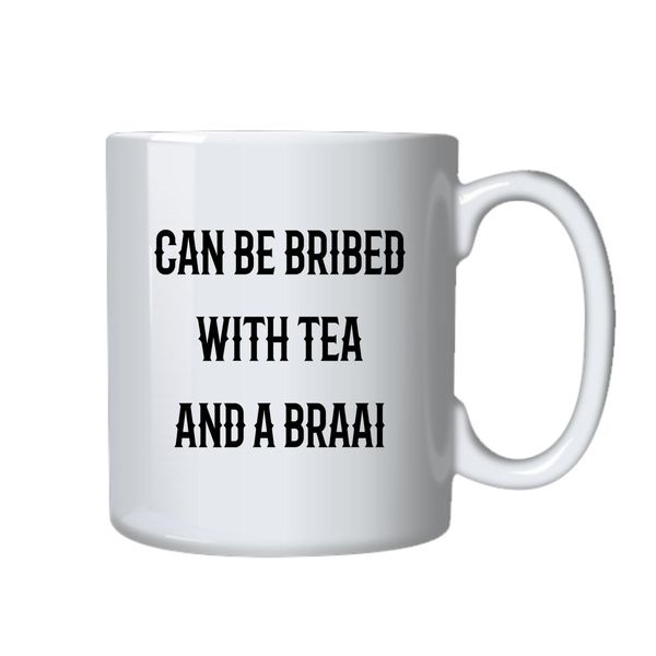 Tea and a Braai Mug - Best Funny Novelty Cup Gift Idea for Fathers Day