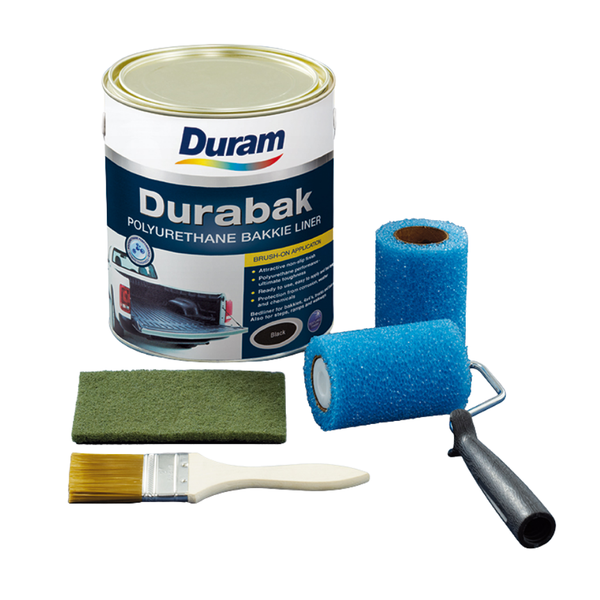 Duram Durabak Polyurethane Bakkie Liner DIY Kit 4L