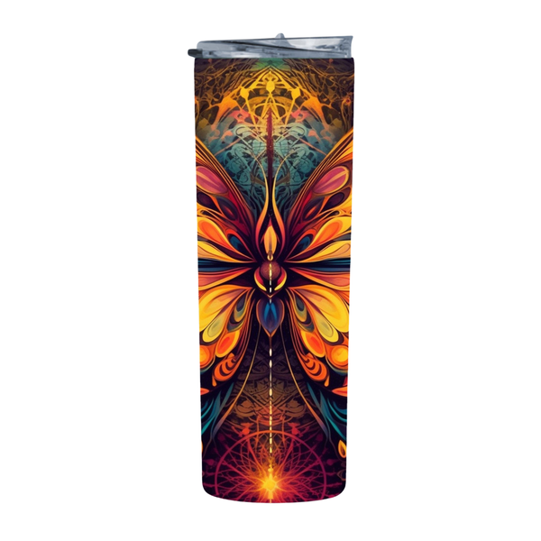 Buterfly Design 54 20 Oz Straight Skinny Tumbler 224