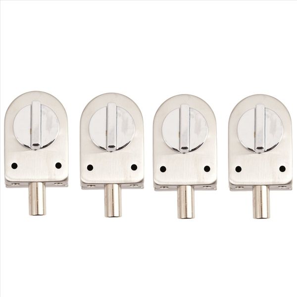 Glass Sliding Door Latch Lock Non-Apertured Stainless Steel