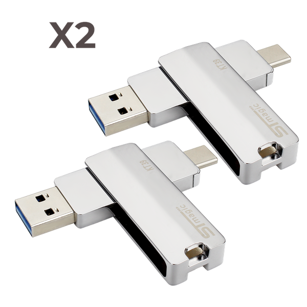 ST Magic K39 USB3.0 Dual Flash Drive 64GB TWIN Pack