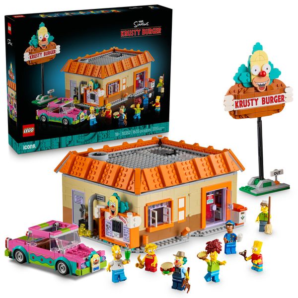 LEGO® Icons The Simpsons™: Krusty Burger Building Set for Adults 10352