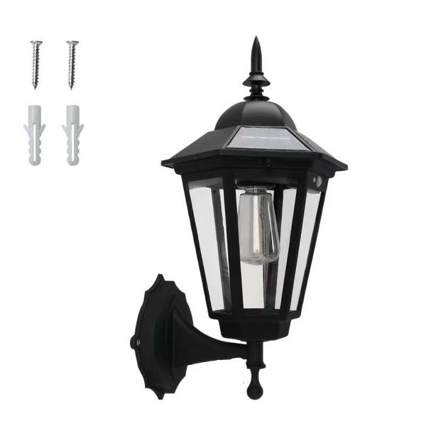 Solar powered LED garden streetlights, outdoor wall lights