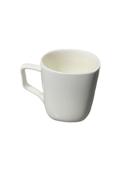 370ml White Ceramic Tea Mug Set of 6
