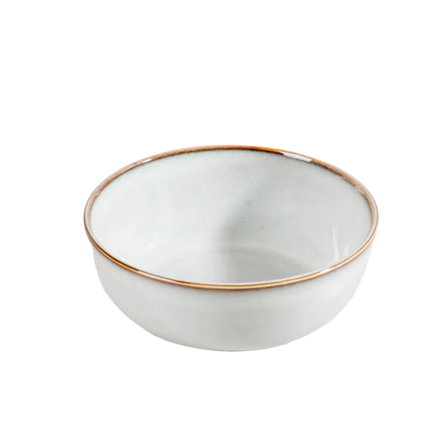 Light Grey Stoneware Dessert Bowl - Set Of 4