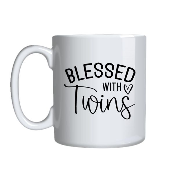 Blessed twins Coffee Mugs for Mother's Day Trendy Graphic Cup Present 049