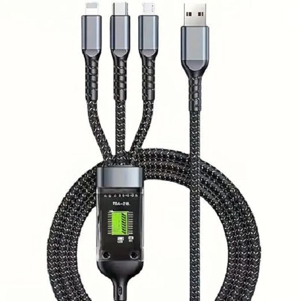 3-in-1 Super Fast Charging USB Cable 1.2m