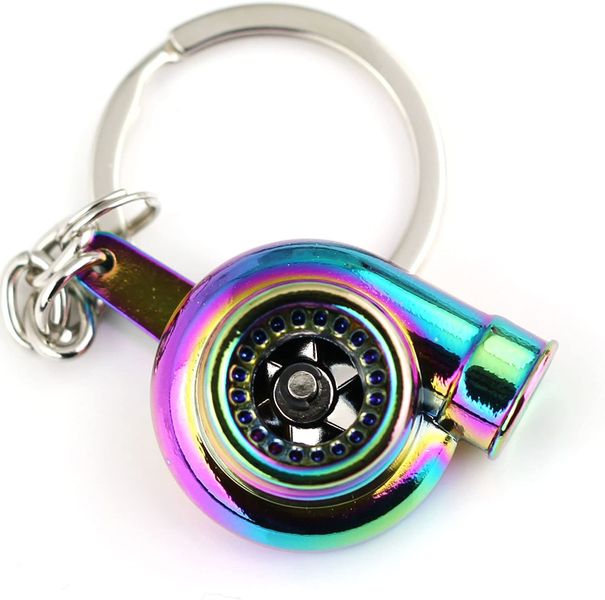 High end - Car Enthusiasts - Turbo Keychain Gift Idea - Gun Metal