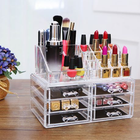 360 Degree Rotating Makeup Brush Cosmetic Storage Box – nayabcollection