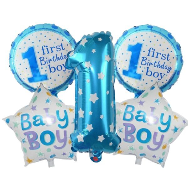 It's A Baby Boy Shower Decorations Balloons Set
