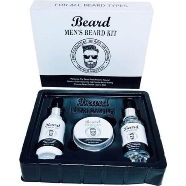 3 Piece Men's Beard Grooming Kit