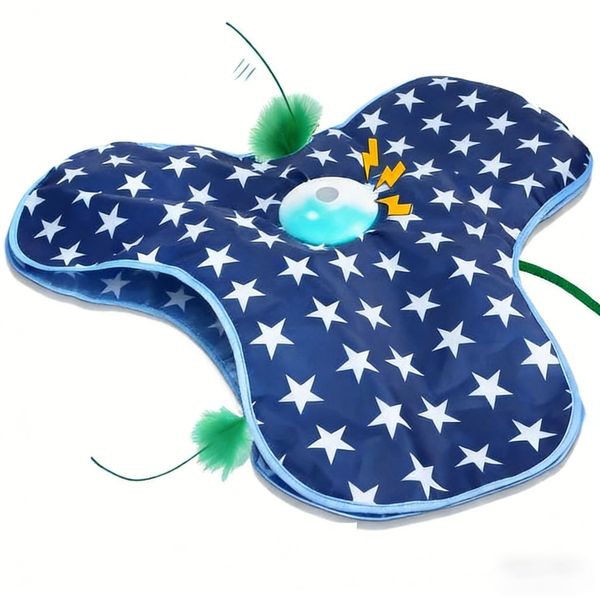 Interactive Cat Toy - Rechargeable Hide and Seek Toy for Indoor Cats