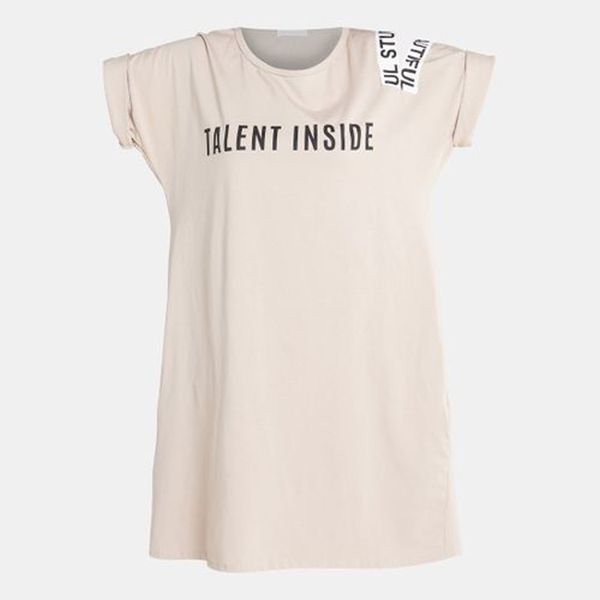 UB Creative Cotton Knit Talent Dress - Stone