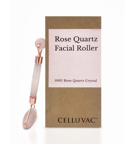 Celluvac Rose Quartz Facial Roller