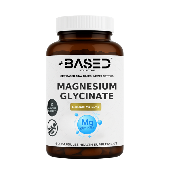 Magnesium Glycinate Chelated 154mg Elemental Magnesium - 2 Month Supply