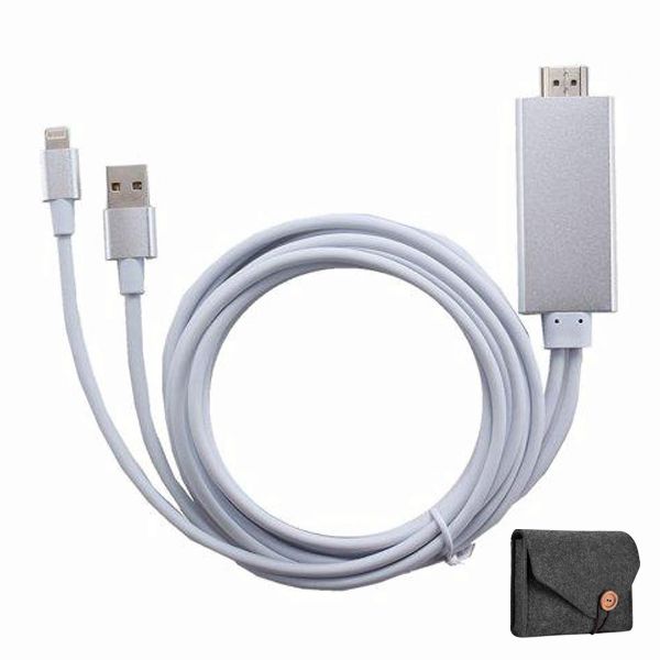 Optic Digital Lighting to HDMI AV Cable with Electonic Pouch