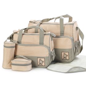 Toto Bubs – 5-Piece Multi-Function Mommy Bag Baby Nappy Diaper Bag Set ...