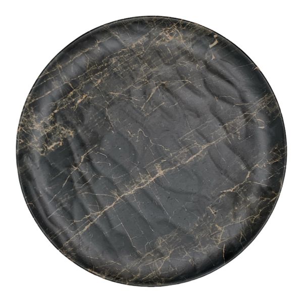 Wavy Hybrid Wooden Series Services Plates - 6-Piece - 25cm