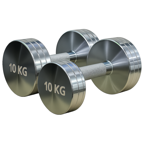Dumbbells - Electroplated, Home Gym Use 2 x 10kg