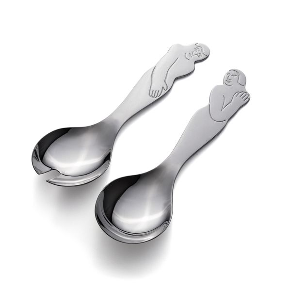 Carrol Boyes Woman/Man Deep Salad Servers