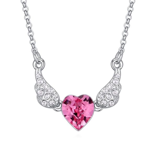 Heart of an Angel Necklace with crystals from Swarovski