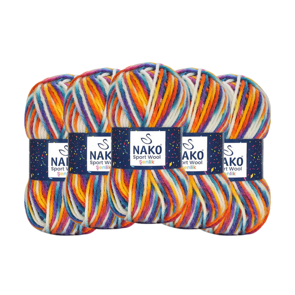 Nako - Sport Wool Senlik (Pack of 5 x 100g)