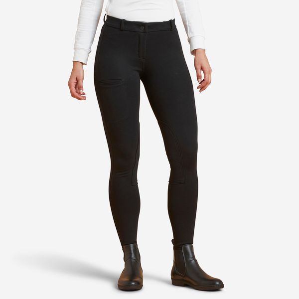 Fouganza Women's Horse Riding Jodhpurs 100 - Black