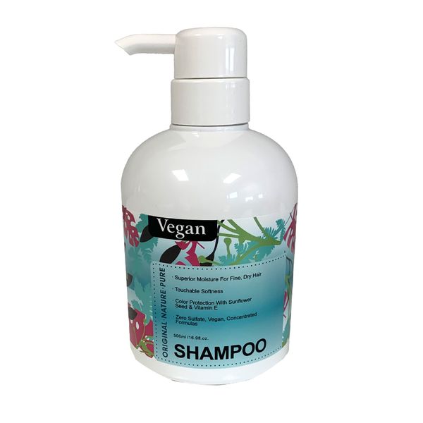 Vegan Shampoo 500ml - For Fine, Dry Hair