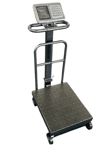 T Industrial Heavy Duty Platform Scale Digital Scale 300kg with Wheels