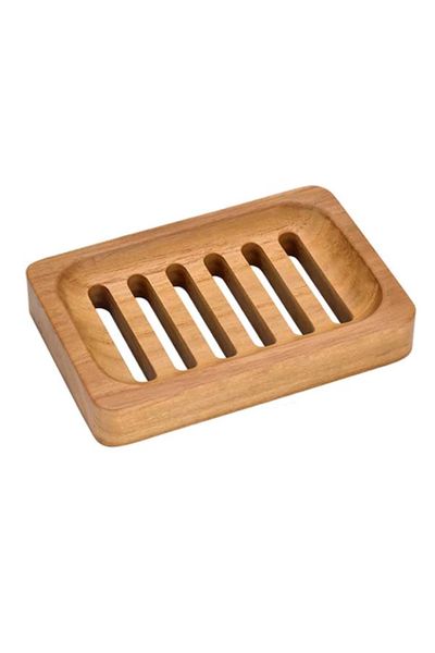 Natural Wooden Bar Soap Holder for Bathroom and Kitchen