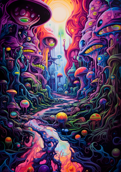 Wall Art Canvas - Alien landscape