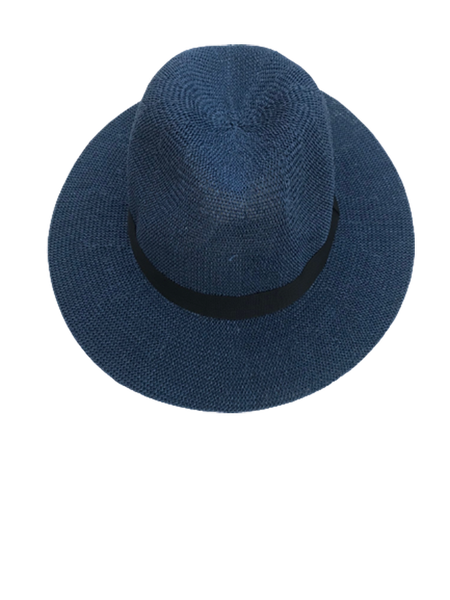 Panama Straw Summer Sun Hat for Men/Women - Navy