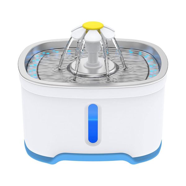 Pet water Dispenser Stainless Steel Water Feeder With Filter Element - 2.5 Litre