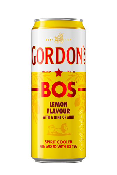 Gordon's &amp; Bos Ice Tea Zesty Lemon 24 x 300ml Case