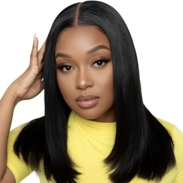 16 Inch Glueless Bob Wig 4x4 HD Lace Front Bob Human Hair beginner friendly