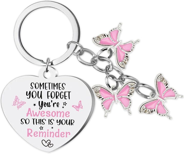 Inspirational Butterfly Gifts Keychain for Women