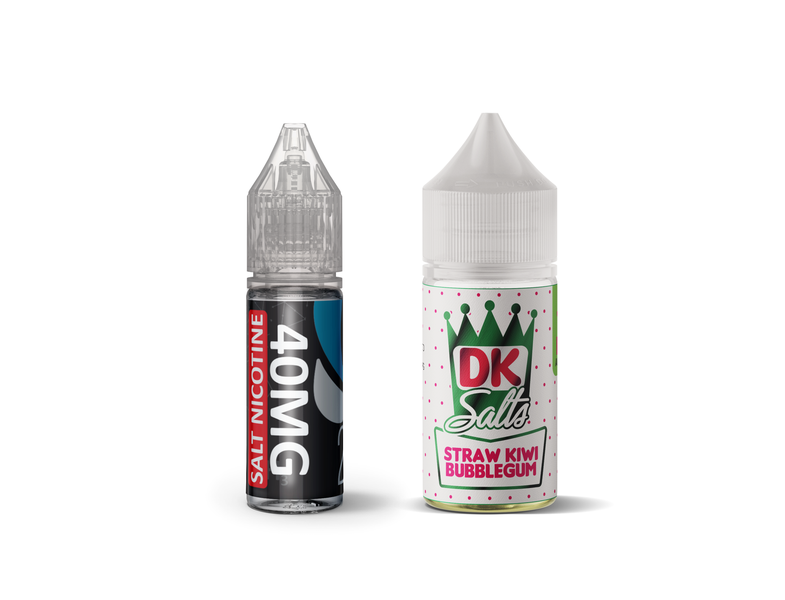 DK Salts Straw Kiwi Bubblegum E-Liquid Longfill 20mg DIY Kit