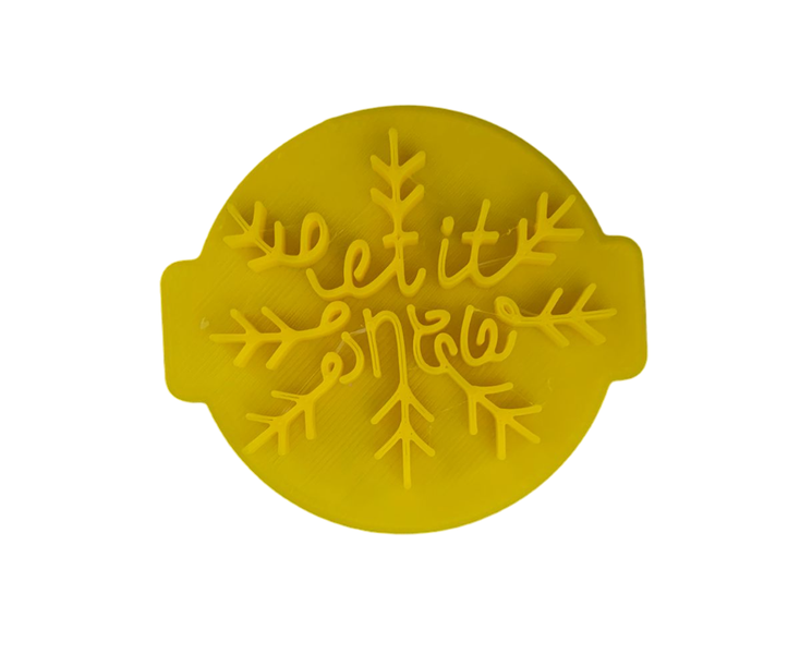 Hubbe - Cookie Embosser - Let It Snow with Snowflakes